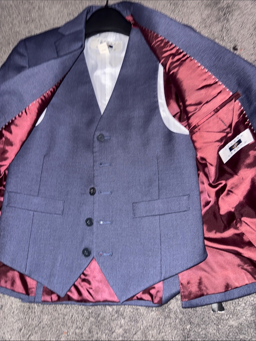 Boy’s Classic Navy Suit Blazer & Trousers - Picture 2 of 3